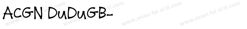 ACGN DuDuGB字体转换